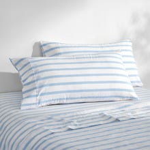 Beau Yarn-Dyed Washed Cotton Pillowcases (Set of 2)